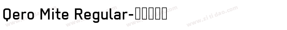 Qero Mite Regular字体转换